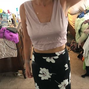 Charlotte Russe Purple Crop Top